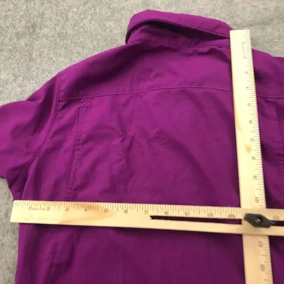 Columbia Shirt Womens XS Purple Short Sleeve Vented Fishing Outdoors PFG * - Picture 12 of 15